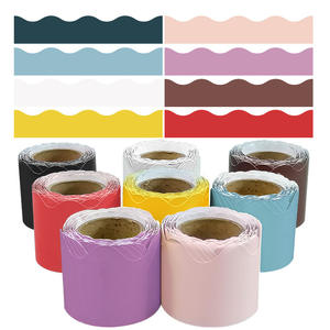 Coloré classe festonné babillard bordures garniture classe retour à l'école tableau noir décoration <span class=keywords><strong>de</strong></span> bureau - Product Image 2