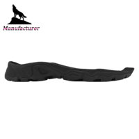 Semelle de chaussure de randonnée extérieure personnalisée OEM Wolf Brand Black, en caoutchouc MD, légère, antidérapante, résistante à l'usure, pour le sport