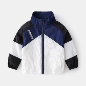 Veste de sport décontractée pour enfants, noir et blanc, avec poches, pour garçons, provenant d'un fournisseur chinois - Product Image 1