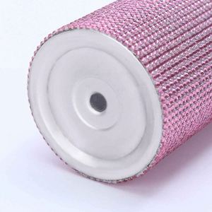Glam Stainless Steel Vacuum Water Bottle Handle Lid <b>Glitter</b> Design <b>for</b> Travel 600ml Thermal Insulation 0-6 Hours Pink Gold - Product Image 2