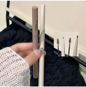 Crayon à <span class=keywords><strong>sourcils</strong></span> végétalien double embout Private Label Cloud 2-en-1, longue tenue, waterproof, couleur naturelle, effet plumeux - Product Image 2