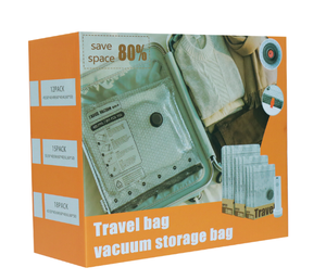 Juego de Bomba de Aire Recargable y Bolsas de Vacío de Viaje de Plástico Ecológico APRIL (12/15/18 Piezas) - Almacenamiento Multifuncional por Compresión para - Product Image 6