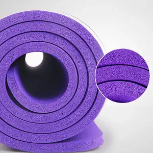 Thêm dày NBR Yoga Mat không trượt mật độ cao chống rách Pilates Thảm sinh thái bọt tập thể dục mat - Product Image 3