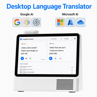 Traducteur de bureau IA CUHUB 10 pouces à double écran tactile Android, traduction vocale en temps réel, traducteur double face