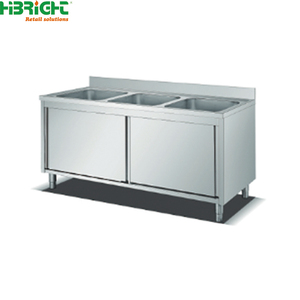 Custom Kitchen Specialist 201/304 Stainless Steel Triple Bowl Kitchen SInk Cabinet for Hotel Restaurant Proven Project <b>Record</b> - Product Image 1