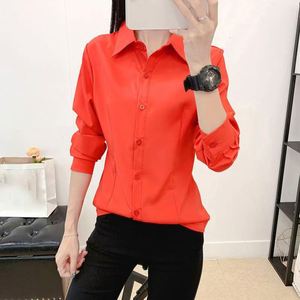 Chemises de travail professionnelles coréennes à manches longues pour femmes, vêtements de bureau, costumes de travail pour femmes - Product Image 5