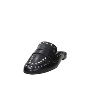 Mules pour femmes Tamaris, noires, taille 36, talon plat, cuir clouté, à enfiler - Product Image 5