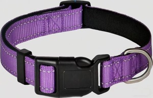 Collar de Perro Personalizable, Simple, en Oferta, Seguro, Ajustable, Duradero, con Hebilla, Cintas de Nailon, Color Rojo Reflectante - Product Image 5