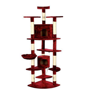 Hitam kayu solid <span class=keywords><strong>maine</strong></span> <span class=keywords><strong>coon</strong></span> kawaii besar hitam scraper kucing pohon xxl desain kecil - Product Image 1