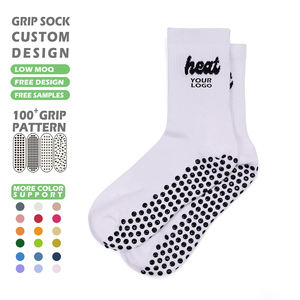 कस्टम लोगो पाइलेट ग्रिप मोजे महिलाओं के लिए कस्टम डिजाइन योग सॉक - Product Image 4