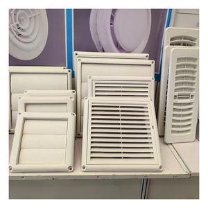 Grille carrée de conduit <span class=keywords><strong>d</strong></span>'aération en PVC de 100mm pour ventilateur <span class=keywords><strong>d</strong></span>'extraction de sèche-mur pour hôpitaux et gymnases Solution de conception graphique - Product Image 1