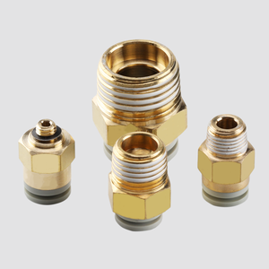 Sambungan Trakea Quick-plug Lurus Berulir KQ2H04 06/08/10/12-01-02-03-04S Konektor Fitting Pneumatik - Product Image 2
