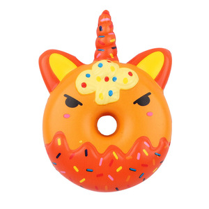 Venta al por mayor lindo suave <span class=keywords><strong>unicornio</strong></span> Donuts Squeeze lento aumento PU juguete para niños fiesta favores PU Squishy juguete Squeeze Juguetes - Product Image 3