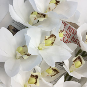 TCF haut de gamme Simulation <span class=keywords><strong>Whelan</strong></span> pièce maîtresse fleur maison décorative 10 têtes toucher réel lumière intérieure luxe maison décoration douce - Product Image 2