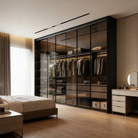 Armoire portable moderne en bois de luxe sur mesure BALOM, armoire de chambre à coucher, armoire en bois moderne, armoires de chambre