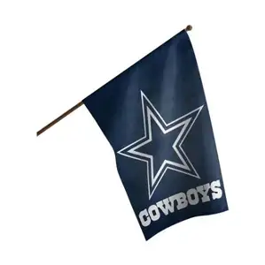 Dallas Cowboys açık ekran özel 28x40 inç bahçe bayrağı NFL takım logosu ev bayrakları özel süblimasyon ev bayrağı