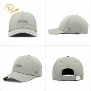 Gorra de béisbol 4U GEAR unisex de 6 paneles, de algodón, color sólido, ajustable, informal, con logo frontal en relieve y estampado de goma. - Product Image 6