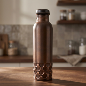 High Quality Pure Copper Drinkware <b>Water</b> <b>Bottle</b> 1000ml Eco-friendly Unisex with Premium Packaging in Multiple Styles - Product Image 2