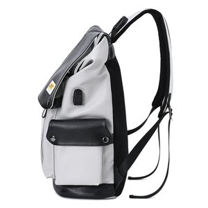 <span class=keywords><strong>Sac</strong></span> à dos en <span class=keywords><strong>cuir</strong></span> imperméable de haute qualité avec logo personnalisé, chargement USB, pour ordinateur <span class=keywords><strong>portable</strong></span>, pour hommes et femmes - Product Image 3
