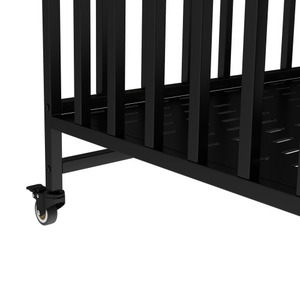 37-inch Vandal-Proof Strong Modern Large <strong>Dog</strong> Crate 2026 Model With New Iron Reinforced Frame And Four-Wheel Mobility Design - Product Image 5