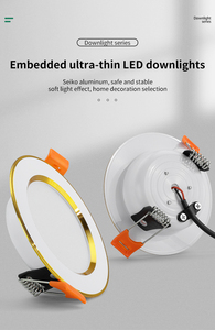 Lampu Plafon <span class=keywords><strong>LED</strong></span> Komersial Anti-silau 18w 3000K/4000K/6000K, Lampu <span class=keywords><strong>LED</strong></span> <span class=keywords><strong>Downlight</strong></span> Slim Flush Mount 6 Inch - Product Image 4
