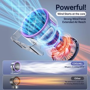 Ventilador USB de Escritorio en Oferta, Recargable de 5000mAh, con Control Táctil, Ultra Silencioso, Ajustable, para Oficina, Hogar, Exteriores, Plástico, para Auto - Product Image 4