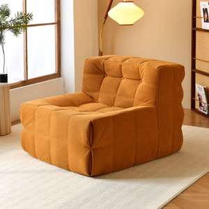 Set Divano Modulare Convertibile Stile Nordico Comodo Divano a L Bianco a Nuvola Rivestito Estendibile per Soggiorno Villa - Product Image 4