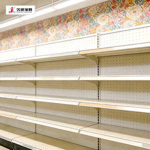Estanterías Metálicas de <span class=keywords><strong>Pared</strong></span> para Supermercados, Fabricadas por Jiushun, con Certificación CE, de Una Sola Cara, para Exhibición en <span class=keywords><strong>Pared</strong></span> - Product Image 2