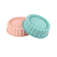 Moule à brownies rond en silicone antiadhésif, moule à gâteau Charlotte, moules en silicone pour gâteau au fromage, gâteau au chocolat