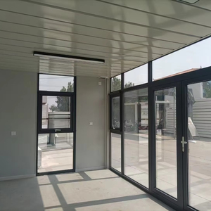 Tùy chỉnh Glass Curtain Wall container văn phòng di động giải pháp với cách điện Panels an toàn hệ thống khóa - Product Image 4