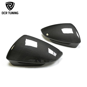 Coques de rétroviseurs en fibre de carbone avec assistance aux angles morts pour Audi <span class=keywords><strong>Q4</strong></span> E-tron <span class=keywords><strong>VW</strong></span> ID.4 ID.5 2020+ – Cache de rétroviseur automobile - Product Image 2