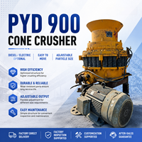 Concasseur à cône d'occasion PYD900 30tph pour le concassage du calcaire et du granit