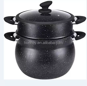 Couscoussier marocain en aluminium à 2 niveaux, forme perle, compatible induction, fabriqué en Chine, livraison directe d'usine - Product Image 2