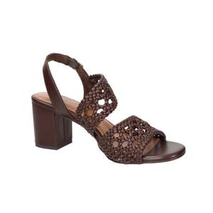 Sandalias de Tacón para Mujer Marco Tozzi, Color Marrón, Tacón de 7 cm, Talla 39, Diseño con Correa Tejida - Product Image 2