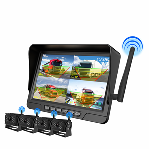 NUEVO 2025 <span class=keywords><strong>Monitor</strong></span> de cámara inalámbrico de 4 canales para coche de 7 pulgadas para camión con detección de punto ciego Ayuda de marcha atrás para coche - Product Image 1