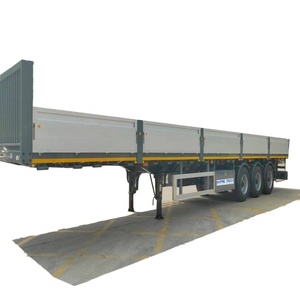 Semi-<span class=keywords><strong>remorque</strong></span> à ridelles BAIPING TRUCK, fabrication chinoise, haute qualité, 60 tonnes, 3 essieux, acier au carbone Q345, capacité de charge >30000 <span class=keywords><strong>kg</strong></span> - Product Image 1