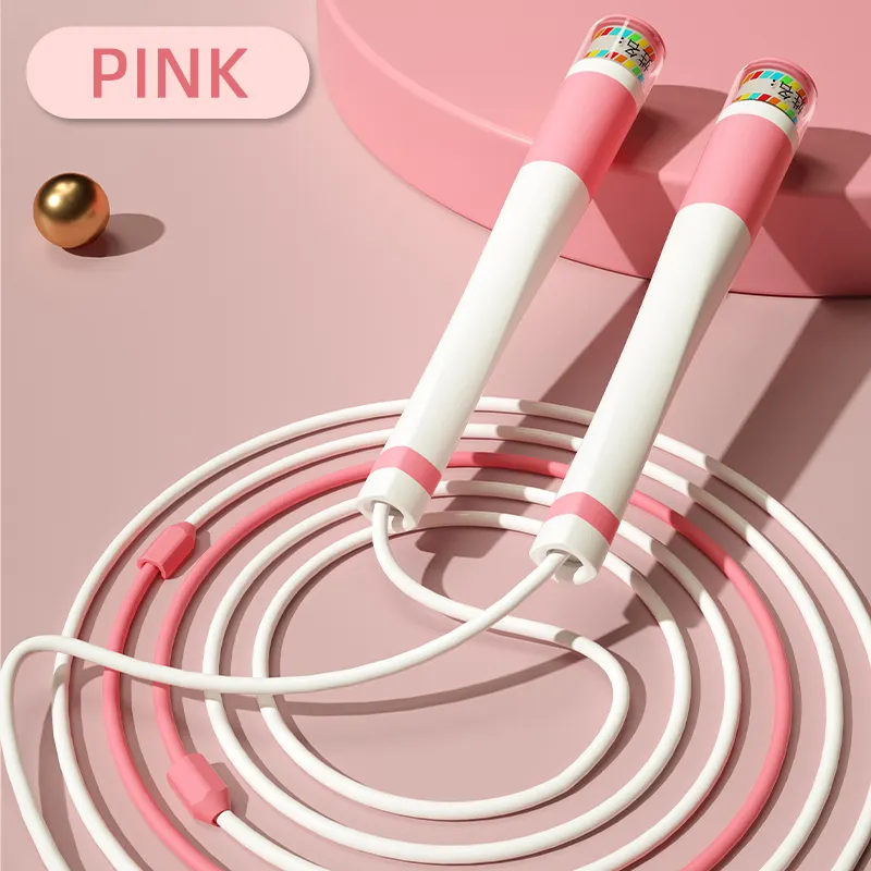 Sand learning style skipping rope without knotting unisex fancy jump rop Customizable skipping rope