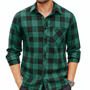 Nouvelles chemises décontractées pour hommes printemps-été à manches longues en satin de coton, respirantes et infroissables - Product Image 3
