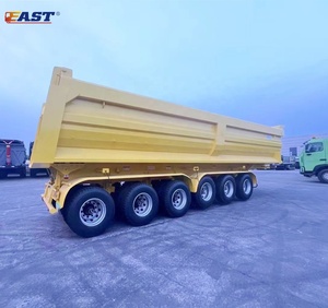 EAST Heavy Duty 6 essieux 100 tonnes 150 tonnes 200t pierre transport utilitaire inclinaison équipement benne cargo semi-remorque à vendre - Product Image 2