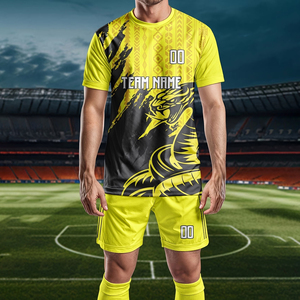 T-shirt de football personnalisé avec impression du nom et du numéro de l'équipe - Product Image 1