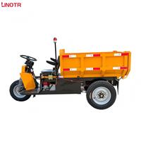 Camion à benne basculante électrique à trois roues en acier, capacité de charge de 3000 kg, 48 V, respectueux de l'environnement, pour la construction/les travaux agricoles, grande benne, garantie d'un an