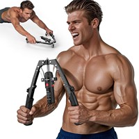 Appareil d'exercice hydraulique réglable pour les bras, entraîneur de force de préhension à manivelle avec compteur, pour développer la force des bras et des muscles pectoraux, usage domestique