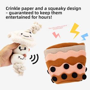Plush Interactive Dog Toy with Squeaker Treat Dispensing and Sniffing Puzzle <b>for</b> Puppy Training Dog Toy - Product Image 5