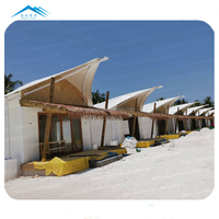 Casa prefabricada 5X7 Metros Tamaño de la habitación Tablero de silicato Tienda de playa de Isla de lujo en Maldivas