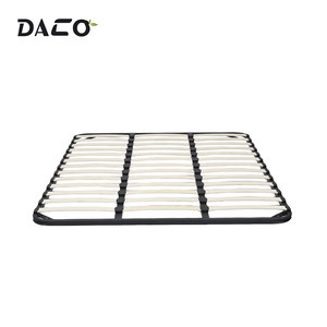 Cadre de lit d'hôtel personnalisé en usine 160x200 cm Assemblage facile Cadre de lits en métal bon marché avec lattes en bois - Product Image 4