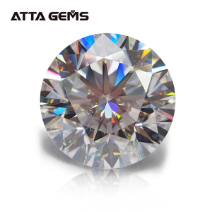 Tamaño pequeño 1mm a 2,5mm <span class=keywords><strong>Moissanite</strong></span> VVS1 DEF Color ronda brillante corte 8 corazón flecha anillo de diamantes sueltos precio por quilate - Product Image 2