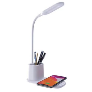 The 2025 New Modern LED Flexible ABS Table <b>Lamp</b> for Living and Dining Rooms with <b>Wireless</b> Charging - Product Image 1