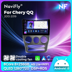 NaviFly NF Le plus récent Android13 QLED écran tactile stéréo de voiture <span class=keywords><strong>android</strong></span> pour Chery <span class=keywords><strong>QQ</strong></span> 2013-2019 prend en charge le double ventilateur de refroidissement DSP + AMP - Product Image 2