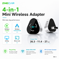 Adaptateur CarPlay sans fil et dongle Android Auto, adaptateur USB pour voiture Plug and Play avec Wi-Fi double bande, Bluetooth 5.2 et mise à jour OTA