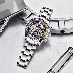 Orologio PAGANI DESIGN 1653 Novità Business Multifunzione Meccanico Automatico con Movimento a Vista in Acciaio Inossidabile - Product Image 5